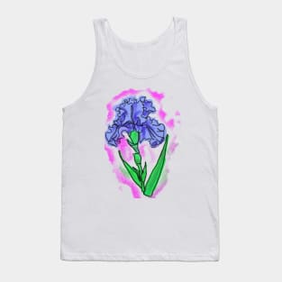 iris flower art Tank Top